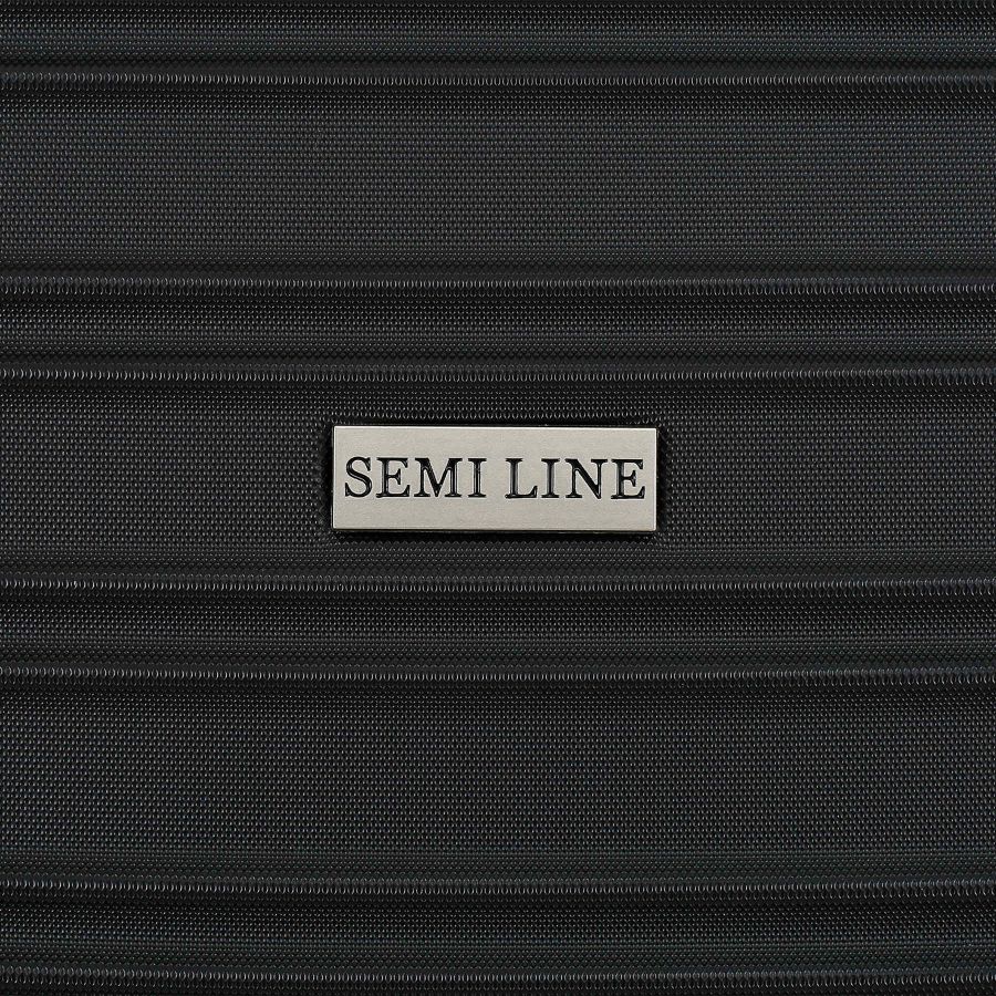 Чемодан средний Semi Line 24 дюйма (M) ABS-Plastic Black (T5953-2)