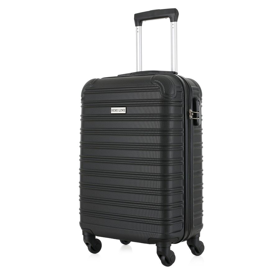 Чемодан малый под ручную кладь Semi Line 20 (S) ABS-Plastic Black (T5953-1)