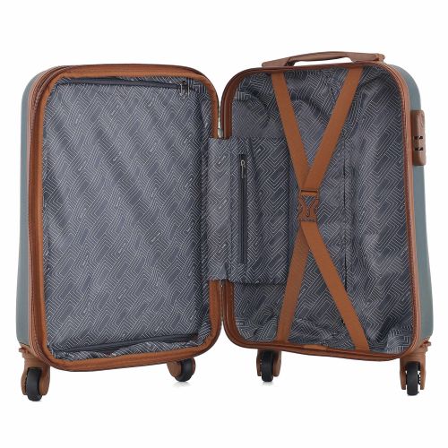 Чемодан маленький ручная кладь Semi Line 20 (S) ABS-пластик Petrol (T5713-1)