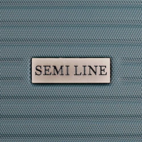 Чемодан маленький ручная кладь Semi Line 20 (S) ABS-пластик Petrol (T5713-1)