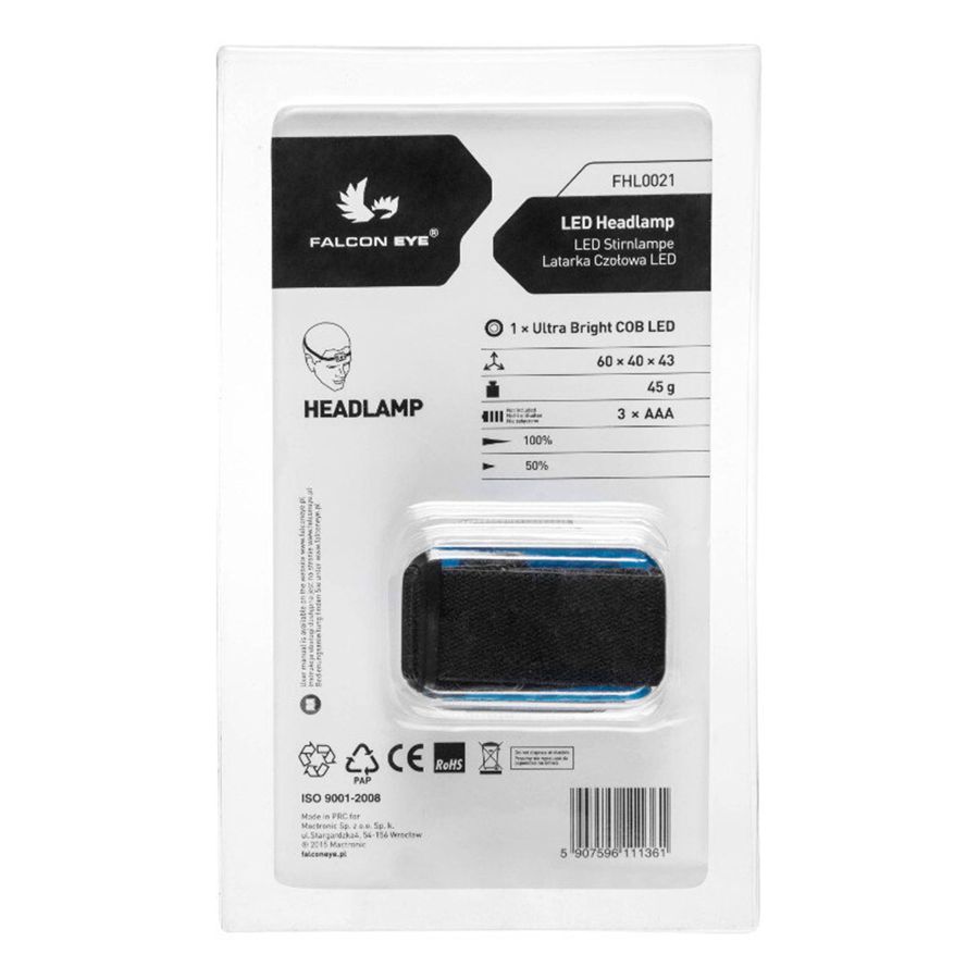 Фонарь налобный Falcon Eye Blaze (120 Lm) (FHL0021)