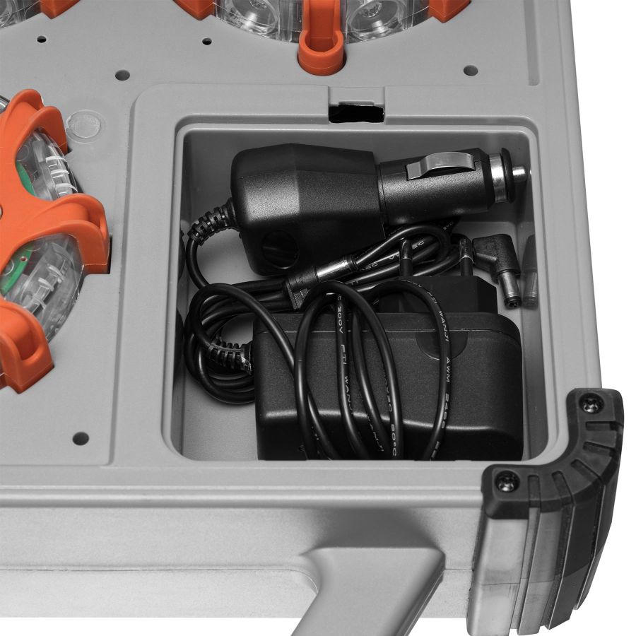 Комплект фонарей профессиональных Mactronic X-Flare (30 Lm) Red/Blue/Amber Recharg 12/220V (PSD0112)