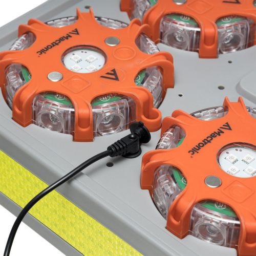 Комплект фонарей профессиональных Mactronic X-Flare (30 Lm) Red/Blue/Amber Recharg 12/220V (PSD0112)