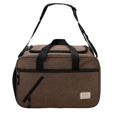 Сумка дорожная Semi Line 20 л, коричневая, влагозащищенная, с открытием на 270°