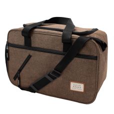 Сумка дорожная Semi Line 20 л, коричневая, влагозащищенная, с открытием на 270°