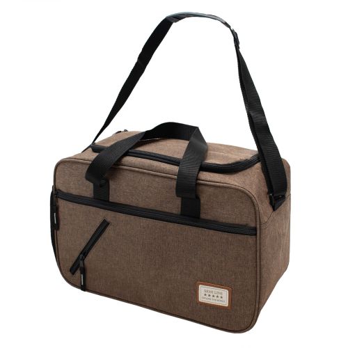 Сумка дорожная Semi Line 20 л, коричневая, влагозащищенная, с открытием на 270°