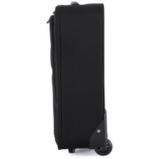 Чемодан Semi Line 20 дюймов (S) ручная кладь на 2 колесах полиэстер 600D защищенные колеса +3 кармана объем 34 л черный