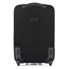 Чемодан Semi Line 20 дюймов (S) ручная кладь на 2 колесах полиэстер 600D защищенные колеса +3 кармана объем 34 л черный