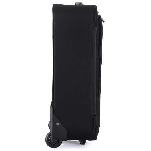 Чемодан Semi Line 20 ручная кладь на 2 колесах полиэстер 600D защищенные колеса +3 кармана объем 34 л черный