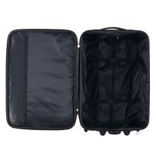 Чемодан Semi Line 20 дюймов (S) ручная кладь на 2 колесах полиэстер 600D защищенные колеса +3 кармана объем 34 л черный