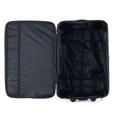 Чемодан Semi Line 24 дюйма (M) на 2 колесах полиэстер 600D защищенные колеса +3 кармана объем 50 л черный