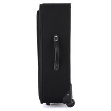 Чемодан Semi Line 28 дюймов на 2 колесах полиэстер 600D защищенные колеса +3 кармана объем 75 л черный