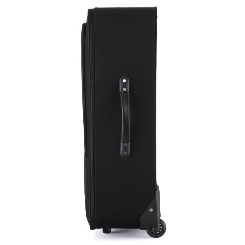 Чемодан Semi Line 28 на 2 колесах полиэстер 600D защищенные колеса +3 кармана объем 75 л черный