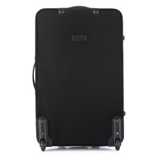 Чемодан Semi Line 28 дюймов на 2 колесах полиэстер 600D защищенные колеса +3 кармана объем 75 л черный