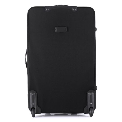 Чемодан Semi Line 28 на 2 колесах полиэстер 600D защищенные колеса +3 кармана объем 75 л черный