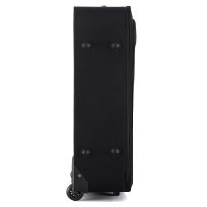 Чемодан Semi Line 28 дюймов на 2 колесах полиэстер 600D защищенные колеса +3 кармана объем 75 л черный