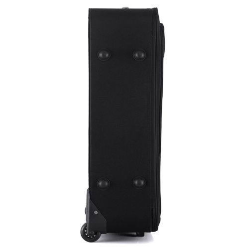 Чемодан Semi Line 28 на 2 колесах полиэстер 600D защищенные колеса +3 кармана объем 75 л черный