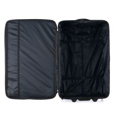 Чемодан Semi Line 28 дюймов на 2 колесах полиэстер 600D защищенные колеса +3 кармана объем 75 л черный