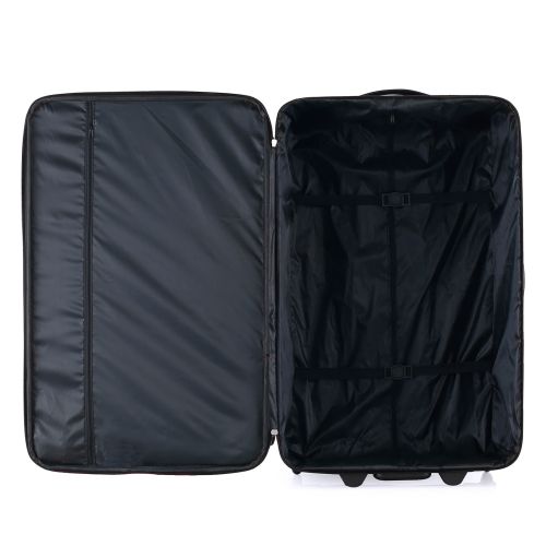 Чемодан Semi Line 28 на 2 колесах полиэстер 600D защищенные колеса +3 кармана объем 75 л черный