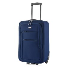 Чемодан Semi Line 20 дюймов (S) ручная кладь на 2 колесах полиэстер 600D защищенные колеса +3 кармана объем 34 л синий