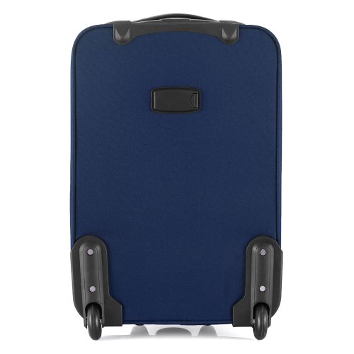 Чемодан Semi Line 20 ручная кладь на 2 колесах полиэстер 600D защищенные колеса +3 кармана объем 34 л синий