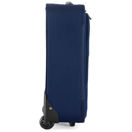 Чемодан Semi Line 20 ручная кладь на 2 колесах полиэстер 600D защищенные колеса +3 кармана объем 34 л синий