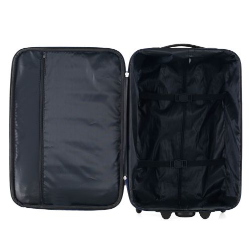 Чемодан Semi Line 20 ручная кладь на 2 колесах полиэстер 600D защищенные колеса +3 кармана объем 34 л синий