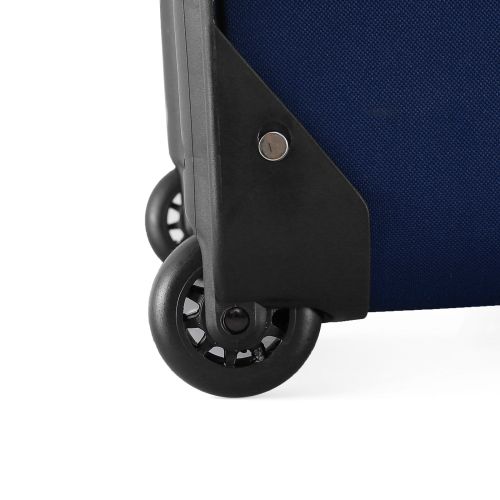 Чемодан Semi Line 20 ручная кладь на 2 колесах полиэстер 600D защищенные колеса +3 кармана объем 34 л синий