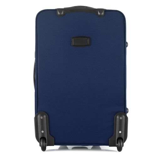 Чемодан Semi Line 24 на 2 колесах полиэстер 600D защищенные колеса +3 кармана объем 50 л синий