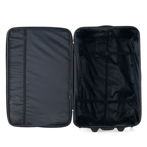 Чемодан Semi Line 24 на 2 колесах полиэстер 600D защищенные колеса +3 кармана объем 50 л синий