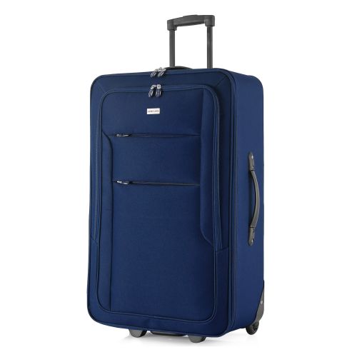 Чемодан Semi Line 28 на 2 колесах полиэстер 600D защищенные колеса +3 кармана объем 75 л синий