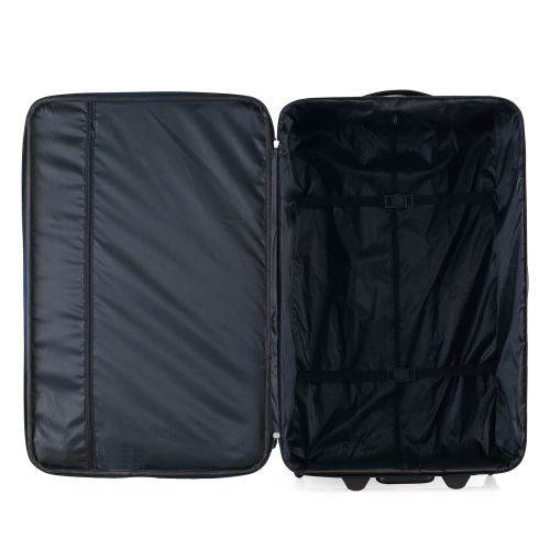 Чемодан Semi Line 28 на 2 колесах полиэстер 600D защищенные колеса +3 кармана объем 75 л синий