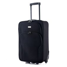 Чемодан Semi Line 20 дюймов (S) ручная кладь на 2 колесах полиэстер 600D защищенные колеса +2 кармана объем 34 л черный