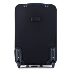 Чемодан Semi Line 20 дюймов (S) ручная кладь на 2 колесах полиэстер 600D защищенные колеса +2 кармана объем 34 л черный