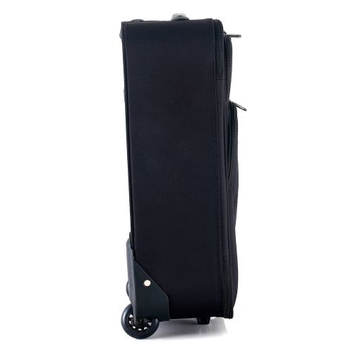 Чемодан Semi Line 20 ручная кладь на 2 колесах полиэстер 600D защищенные колеса +2 кармана объем 34 л черный