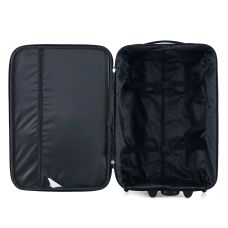 Чемодан Semi Line 20 дюймов (S) ручная кладь на 2 колесах полиэстер 600D защищенные колеса +2 кармана объем 34 л черный