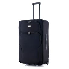 Чемодан Semi Line 28 дюймов на 2 колесах полиэстер 600D защищенные колеса +2 кармана объем 75 л черный