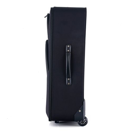 Чемодан Semi Line 28 на 2 колесах полиэстер 600D защищенные колеса +2 кармана объем 75 л черный