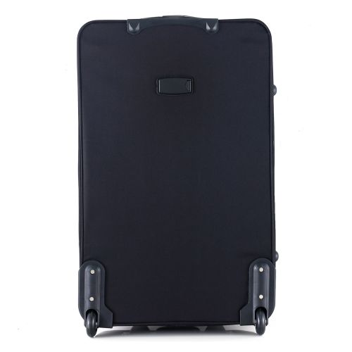 Чемодан Semi Line 28 на 2 колесах полиэстер 600D защищенные колеса +2 кармана объем 75 л черный