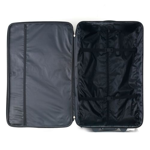 Чемодан Semi Line 28 на 2 колесах полиэстер 600D защищенные колеса +2 кармана объем 75 л черный