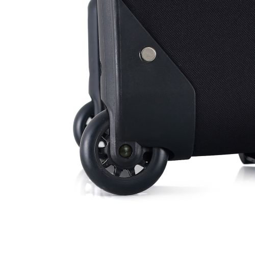 Чемодан Semi Line 28 на 2 колесах полиэстер 600D защищенные колеса +2 кармана объем 75 л черный