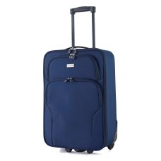 Чемодан Semi Line 20 дюймов (S) ручная кладь на 2 колесах полиэстер 600D защищенные колеса +2 кармана объем 34 л синий
