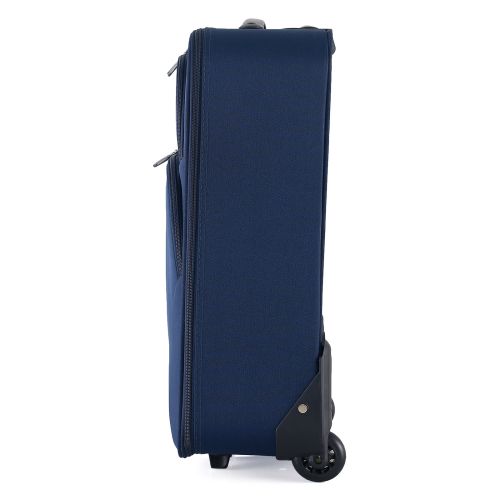 Чемодан Semi Line 20 ручная кладь на 2 колесах полиэстер 600D защищенные колеса +2 кармана объем 34 л синий