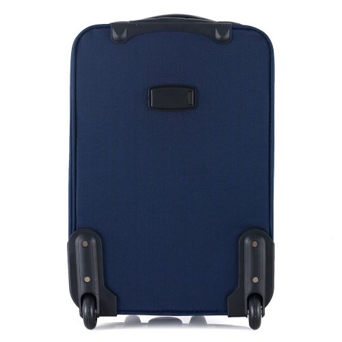 Чемодан Semi Line 20 ручная кладь на 2 колесах полиэстер 600D защищенные колеса +2 кармана объем 34 л синий