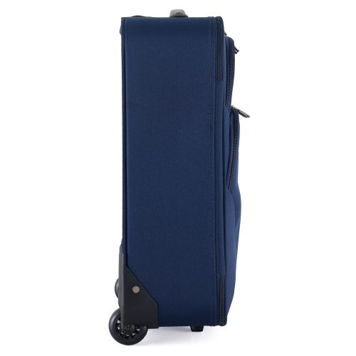 Чемодан Semi Line 20 ручная кладь на 2 колесах полиэстер 600D защищенные колеса +2 кармана объем 34 л синий
