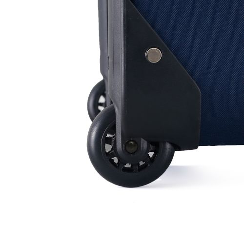 Чемодан Semi Line 20 ручная кладь на 2 колесах полиэстер 600D защищенные колеса +2 кармана объем 34 л синий