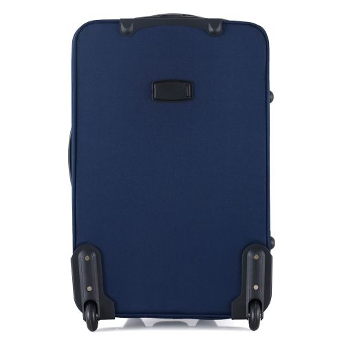 Чемодан Semi Line 24 на 2 колесах полиэстер 600D защищенные колеса +2 кармана объем 50 л синий