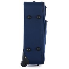 Чемодан Semi Line 24 дюйма (M) на 2 колесах полиэстер 600D защищенные колеса +2 кармана объем 50 л синий