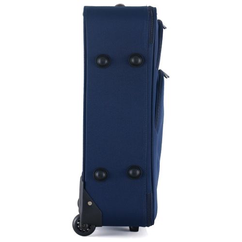 Чемодан Semi Line 24 на 2 колесах полиэстер 600D защищенные колеса +2 кармана объем 50 л синий