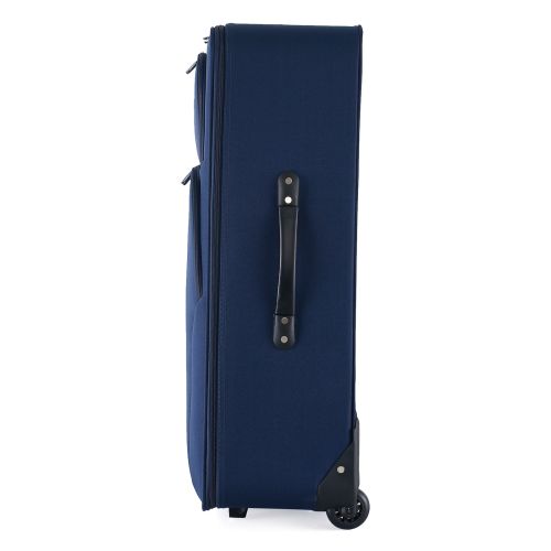 Чемодан Semi Line 28 на 2 колесах полиэстер 600D защищенные колеса +2 кармана объем 75 л синий